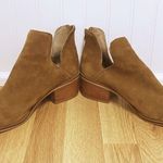 Steve Madden  Brown Suede Open Side Ankle Boot Bootie Chunky Heel Leather Size 10 Photo 4