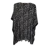 MICHAEL Michael Kors Black Leopard Animal Print Kaftan Tunic Beach Coverup 1X Photo 4