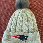 NFL Gray New England Patriots Hat Beanie Pom Pom Photo 0