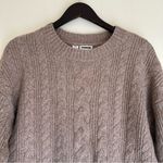 Noisy May  Cable Knit Sweater Brown Medium Photo 1