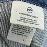 AG Adriano Goldschmied The Raleigh Denim Jumpsuit Size Large Blue Long Sleeve Photo 4