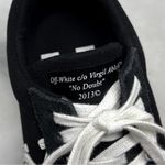 Off-White NEW  Vulc Vulcanized Lace Up Canvas Suede Low Top Sneaker Shoe Black 37 Photo 4