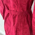 Saks 5th Avenue Vintage Leather Trench Dress Photo 4
