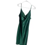 Petal and Pup Green Satin Midi Slip Dress Size US 6 Adjustable Straps Photo 2