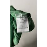 Current Air  Sereia Pleated Midi Dress Women's Small Green Flutter Modern Ruffle Photo 4