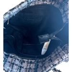 Sassy Jones Pink Black Tweed Fringe Status Handbag Purse Tote Chain Strap NEW Photo 10