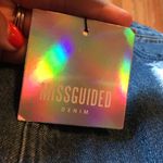 Missguided NWT  Fray Edge Sequin Denim Skirt sz6 Photo 5