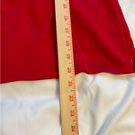 J.Crew Red Button-Front Blouse | Size 16 | Deep V-Neck Feminine Long Sleeve Top Photo 5