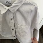 ZARA Jean Jacket Cropped Photo 1