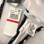 Salt & Cove Juniors Bikini Top Underwire Cinch Tie Front Floral Black White XS Size undefined Photo 4