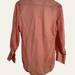 70’s Vintage Red Gingham Check Print Ruffle Front Collared Bodysuit Size M Size M Photo 5