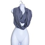 Athleta  Textured Infinity Scarf Lot – Blue & Light Green Soft Knit Scarves Photo 3