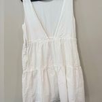 SANCIA Anthropologie Lea Summer Off White Tiered Dress Size Small 1969 Photo 5