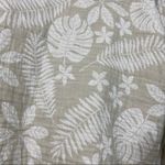 Tahari  Linen Blend Leaf Print Open Front Cardigan Jacket size L Large Photo 8