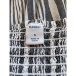 Old Navy Black and White Striped Wrap Blouse Size Small Puffy Sleeve Top Photo 4