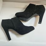 ALDO Black Suede 4" Heel Ankle Boots Sz 9 Photo 5