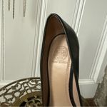 Tory Burch Black Leather Lowell Wedge Pumps Photo 4
