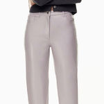 Wilfred  The Melina Size 6 Gray Pants Faux Leather Photo 0