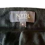 NYDJ  Size 6 Black Wide Leg Mid Rise Pants Trousers Casual Work Office Tailored Photo 3