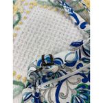 Vera Bradley Quilted Crossbody Bag Floral Blue White Green Matching Pouch Photo 9