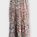 House of Harlow Linen Blend Tropical Print Dress Brown Size L Photo 2