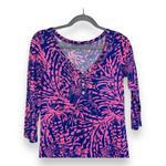 Lilly Pulitzer Zebra and Palm Tree Casual Dress Size XS Pink & Blue Photo 1