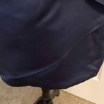 JJ's House J.J’s House| Navy Sheath V-Neck Knee-Length Satin Dress with crystal brooch NWT Photo 12