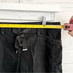 White House | Black Market Black Linen Cargo Pants Photo 10