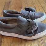 Sesto Meucci Suede Sneaker Platform Bow Dark Taupe Casual Slip On Size 8M Gray Photo 0