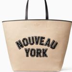 Kate Spade Limited Edition π₯ Authentic L.edition cotton twill leather tote Photo 0