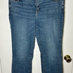 Lane Bryant  18 Blue Jeans w/ Whiskering and Frayed Hem Photo 0