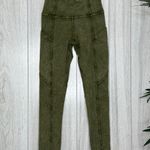 Lululemon  Fast and Free High Rise Tight 25" *Ice Dye Ice Wash Moss Green size 2 Photo 0