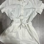 Rag and Bone  Ivory Belted Short Sleeve Romper | Size 12” Photo 1