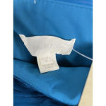 J.Crew J.‎ Crew Blue 100% Silk Crinkle Chiffon Flowy Strapless Mini Dress Size 0P Photo 8