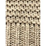 Lush Clothing LUSH Small Oatmeal Chunky Turtleneck Sweater Cropped Textured Ribbed Cozier Warm Photo 6