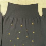 Meister Black Sweater with Gold Stars Size L Photo 6