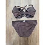 Calvin Klein  Swimwear‎ Brown Polka Dot Bikini Set 34D Photo 3
