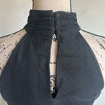 White House | Black Market Mesh Banded High Collar Black Top Size XS NWT Photo 9