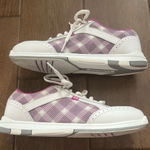 Brunswick Plaid Women's Bowling Shoes size 7 White Photo 0