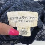 Denim & Supply  Ralph Lauren Size XL Hoodie Blue Gray Tribal Aztec Pattern Women Photo 8