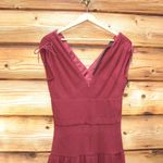 Maje Bordeaux Crepe Mini Dress Photo 7
