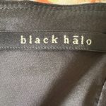 Black Halo  | Black Shirred Detail One Shoulder Architectural Cocktail Dress | 4 Photo 3