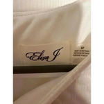 Eliza J cream/navy blue dotted dress 8P Photo 3