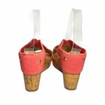 Montego Bay Club Cork Pink Elastic Wedge Slip On Sandals Size 9 Photo 5