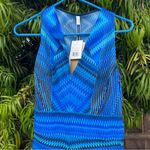 Gottex Venice Maxi Dress Cover Up NWT Sz S Blue Photo 7