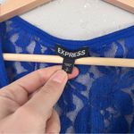 EXPRESS π¦ Blue Sequin Lace Tank Top Party 4th of July America USA Going Out Y2K Photo 1