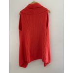 Coldwater Creek  Orange Knit‎ Open Cardigan Sweater Vest size small Photo 3