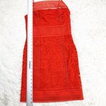 Topshop  Tomato Red Lace Spaghetti Strap Dress Size 6 Photo 2