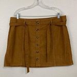 American Eagle Fall Autumn Button Down Plus Size Corduroy Mini Skirt Size 18 Photo 0