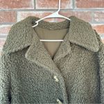 Free People So Soft Cozy Oversized Teddy Bear Coat Jacket Size Medium Green Photo 1